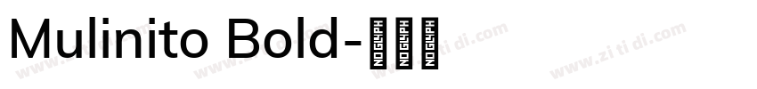 Mulinito Bold字体转换